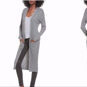 BP Ribbed Knit Long Cardigan